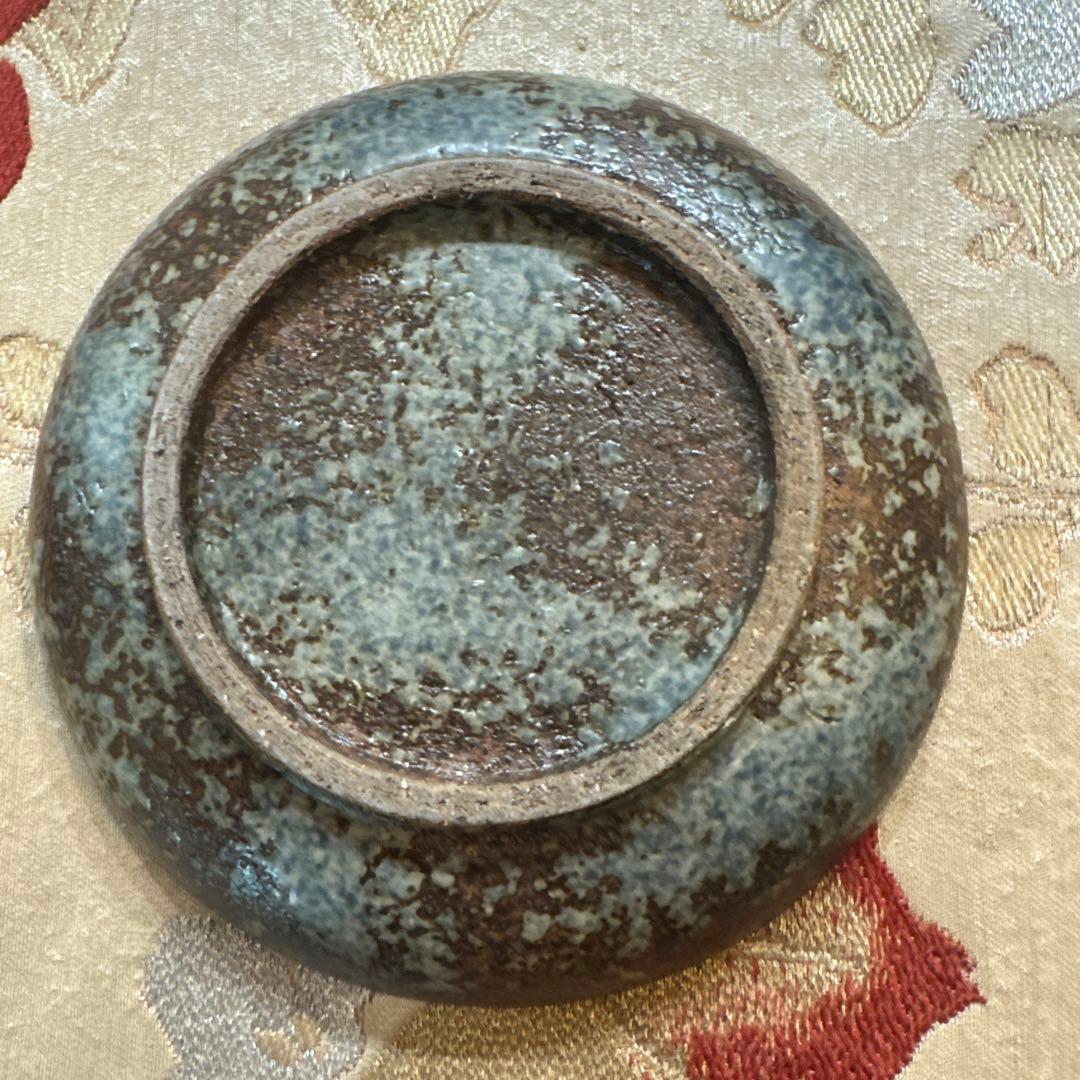 伝作窯　手描き花模様 陶器皿 4枚セット