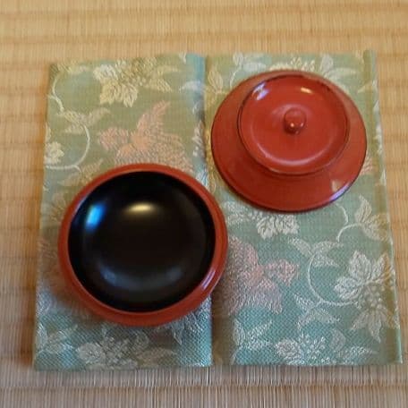 A 78     茶道       風炉用     根耒塗・富士型香合
