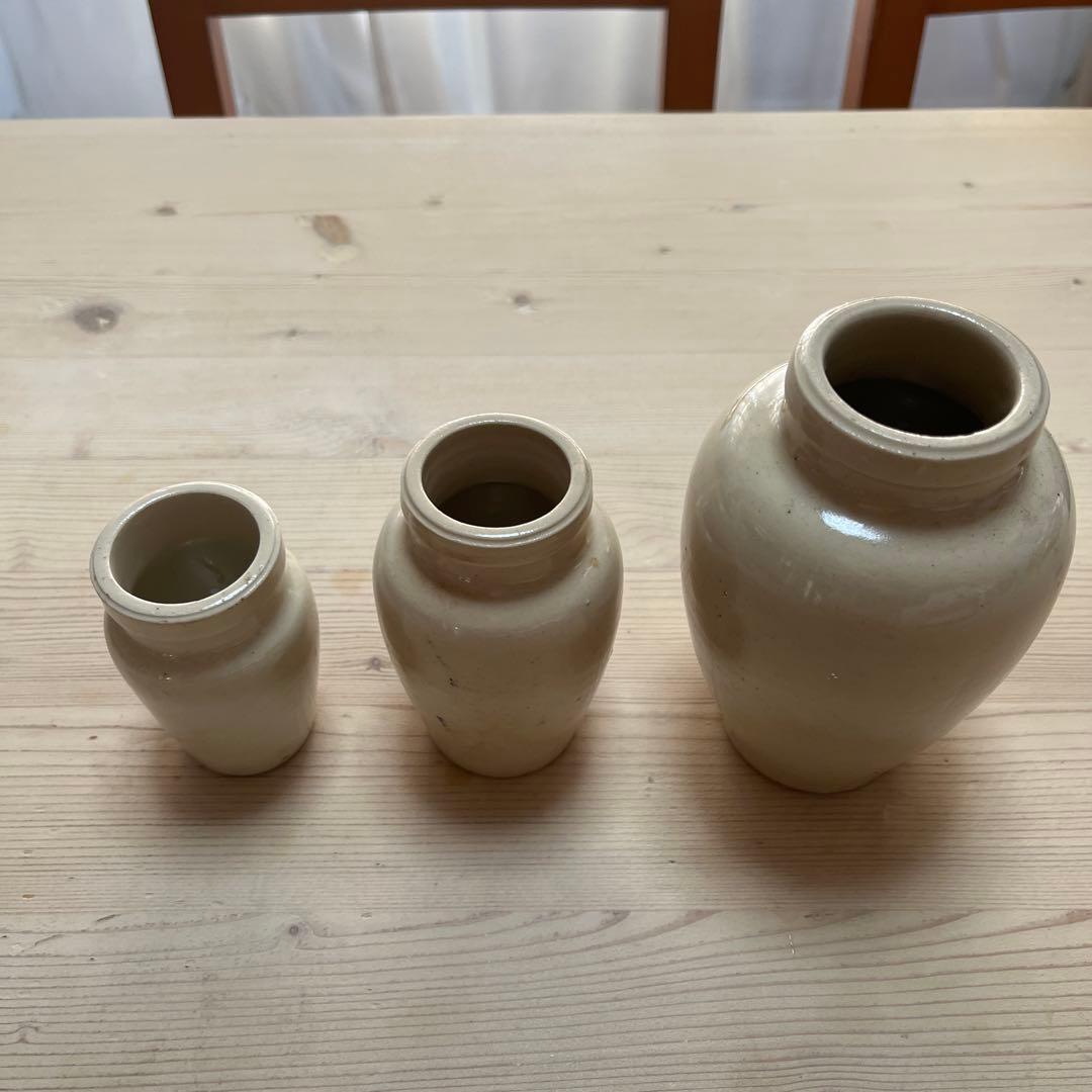 Vidal 陶器の瓶 3個セット