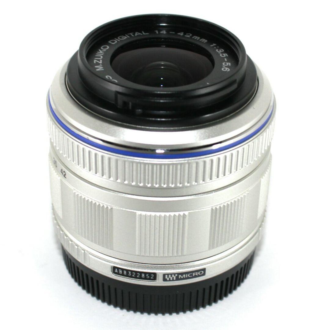 OLYMPUS M.ZUIKO 14-42mm Ⅱ レンズ シルバー✨完動美品✨