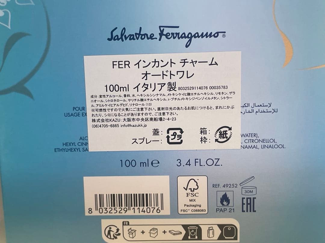 【新品未使用】SalvatoreFerragamo Incanto Charms