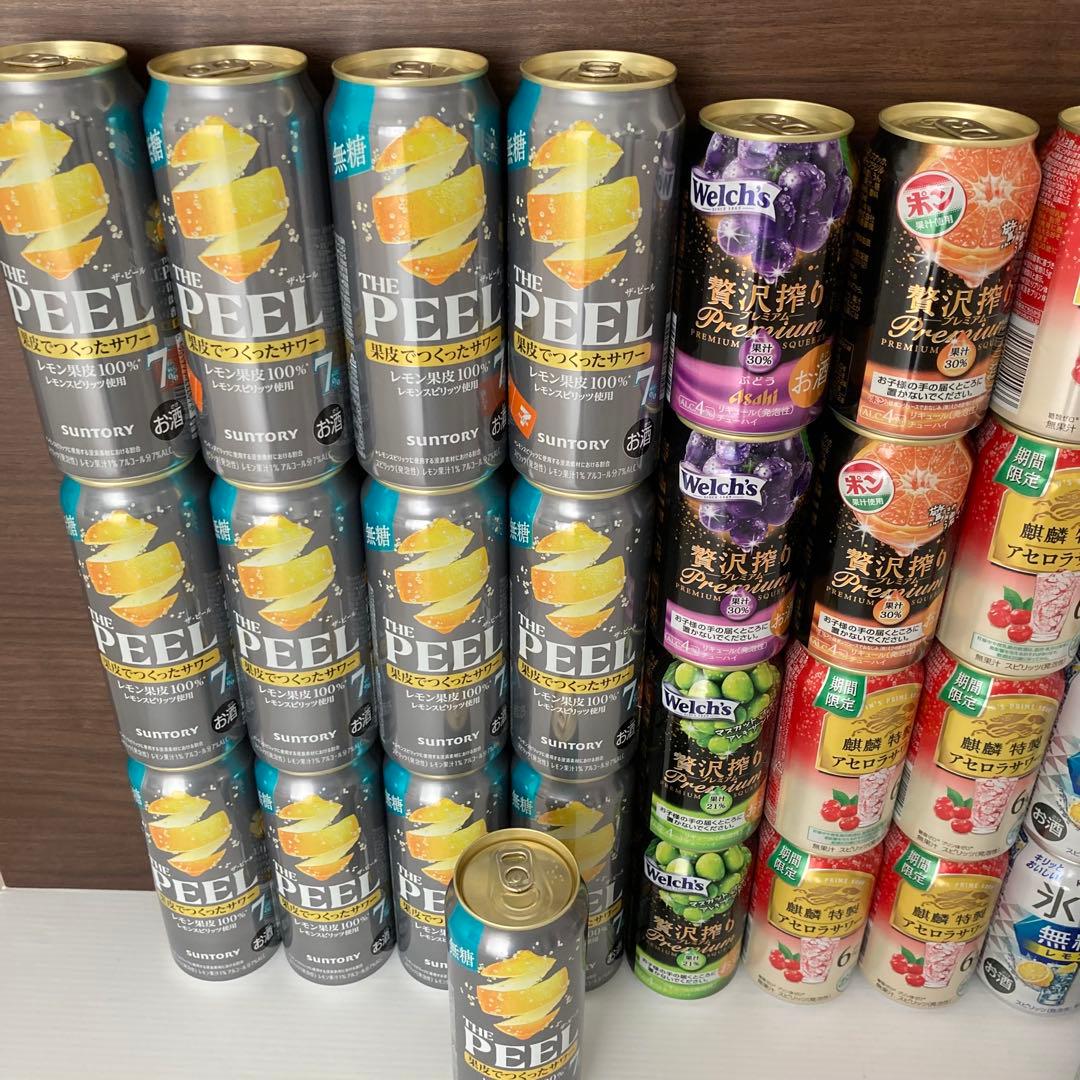 お酒まとめ売り　詰め合わせ　チューハイ　サワー　氷結　ピール　贅沢搾り