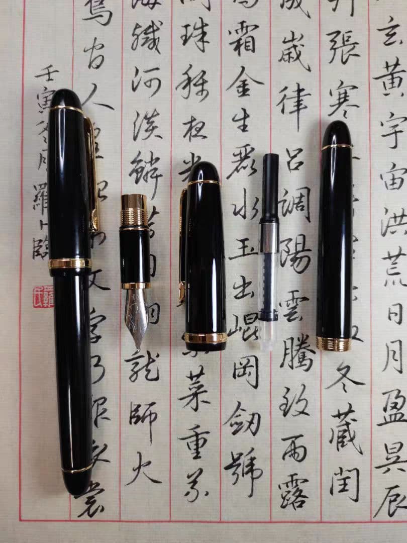 長刀研型万年筆  手研きペン先万年筆 長刀研二ブ万年筆