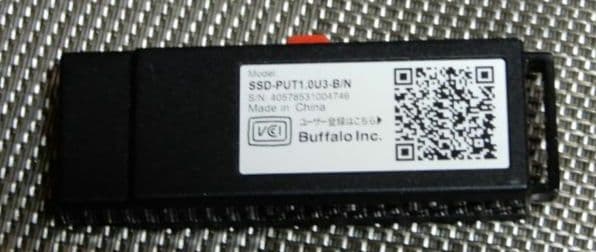BUFFALO 外付けSSD SSD-PUT1.0U3-BN