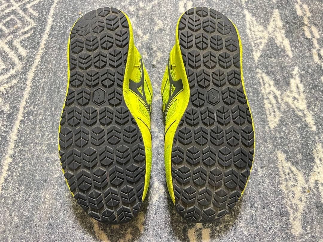 H*g様 Mizuno 蛍光イエロー 安全靴 ベルクロ　【25.5cm】