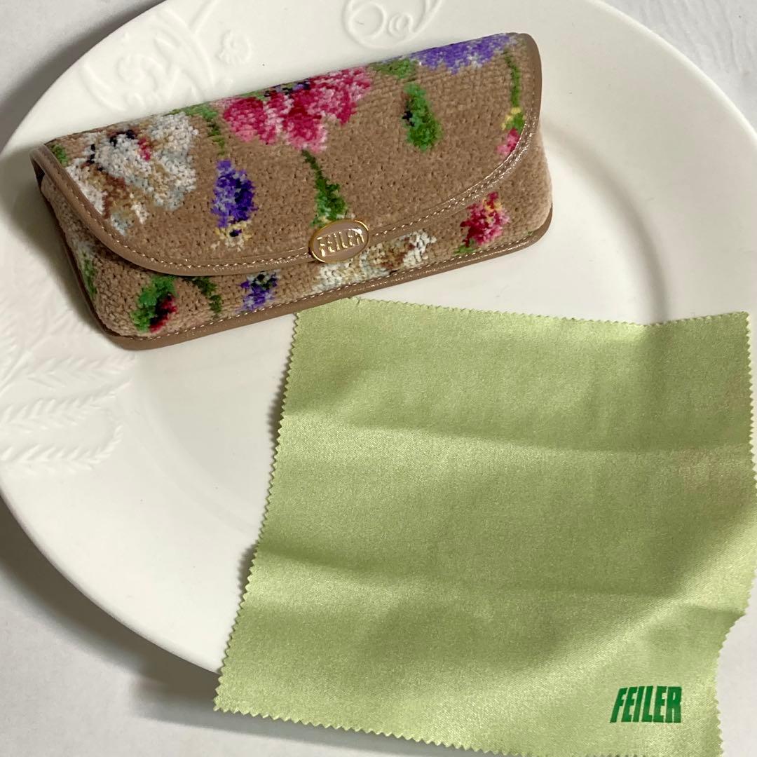【美品・タグ付】ラビリンス　メガネケース＆ハンカチ セット　希少 同柄セット