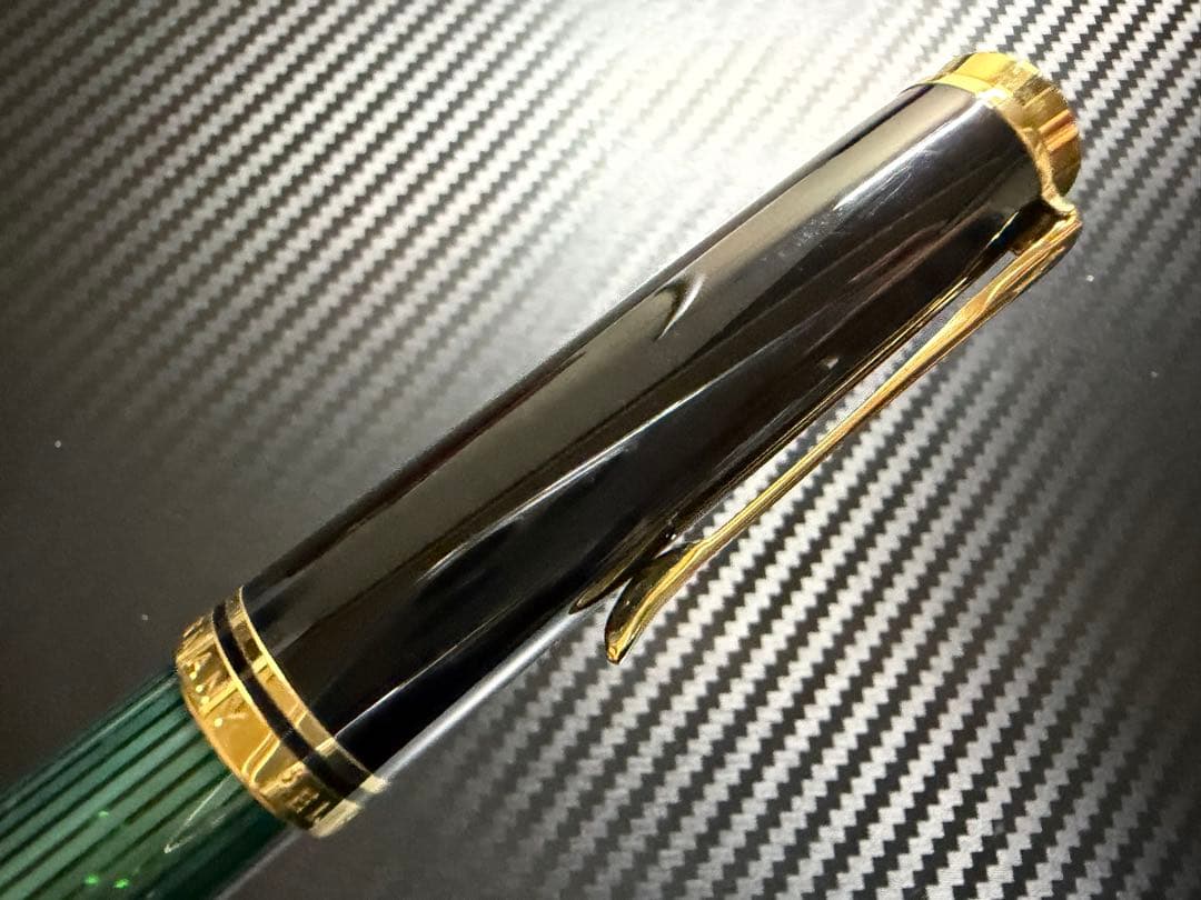 ペリカン スーベレーン M800 緑縞 F 細字 万年筆