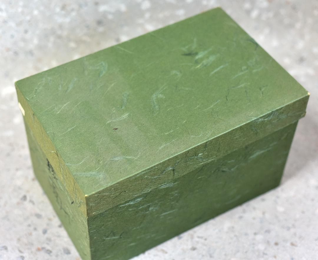 柿合せ緑高、お重　菓子器【極上品】　台所用品、お茶道具/共箱