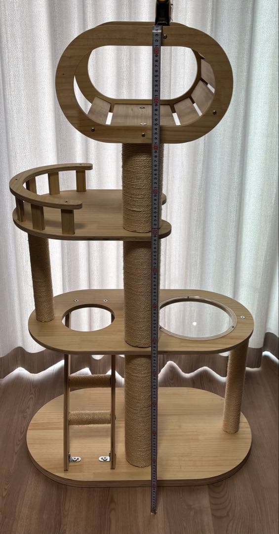 木製多層キャットタワー