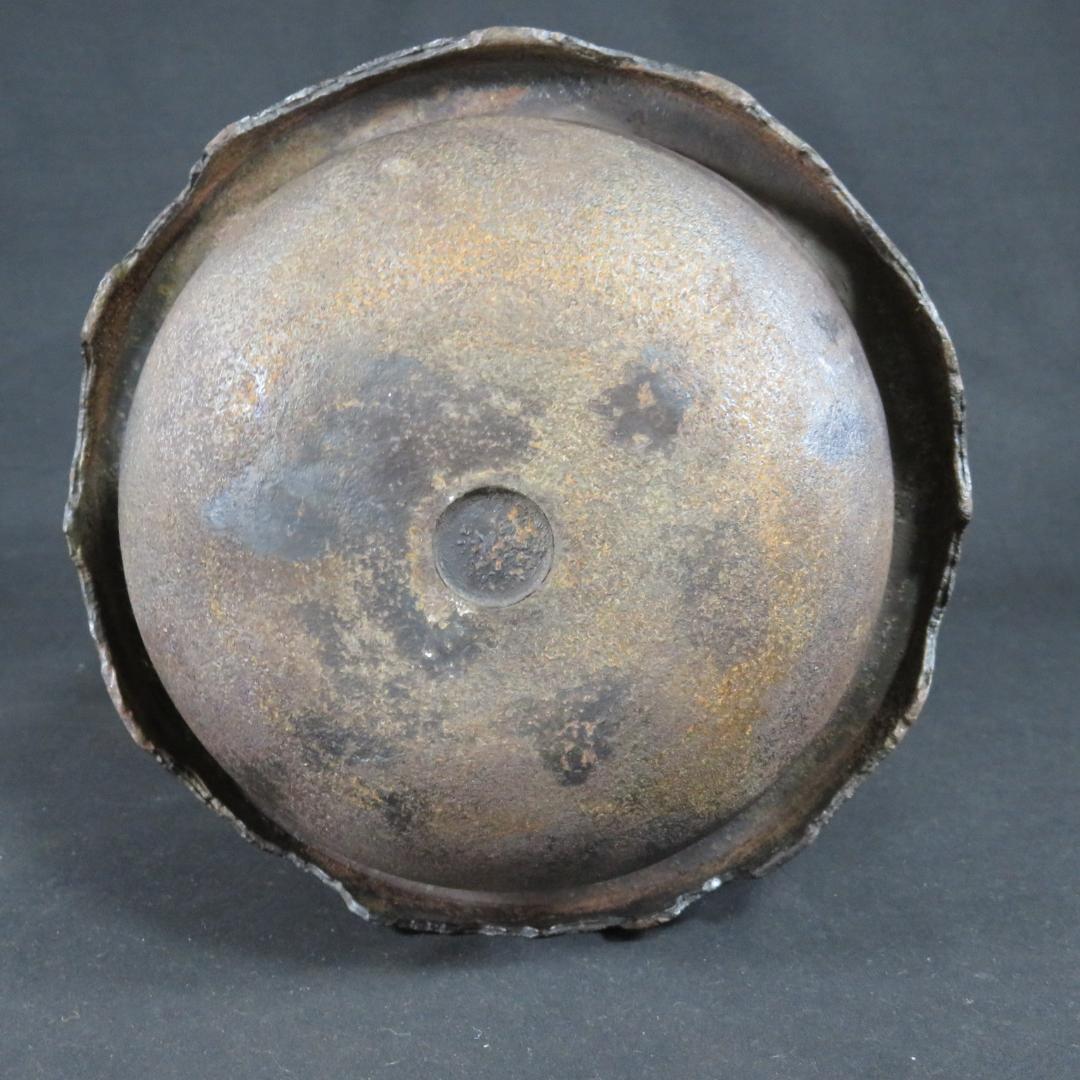茶釜 繰口尾垂窯 畠春斎 木箱 共箱 茶器 茶道具