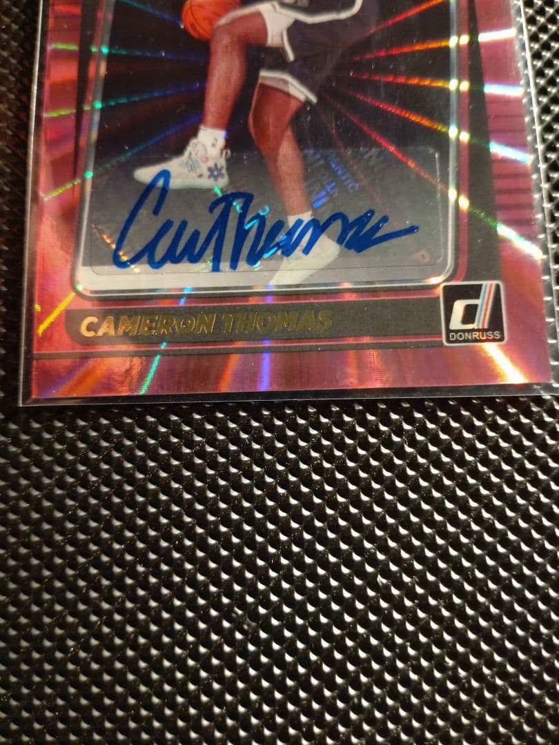 その他 Cameron Thomas Donruss Pink Laser Auto
