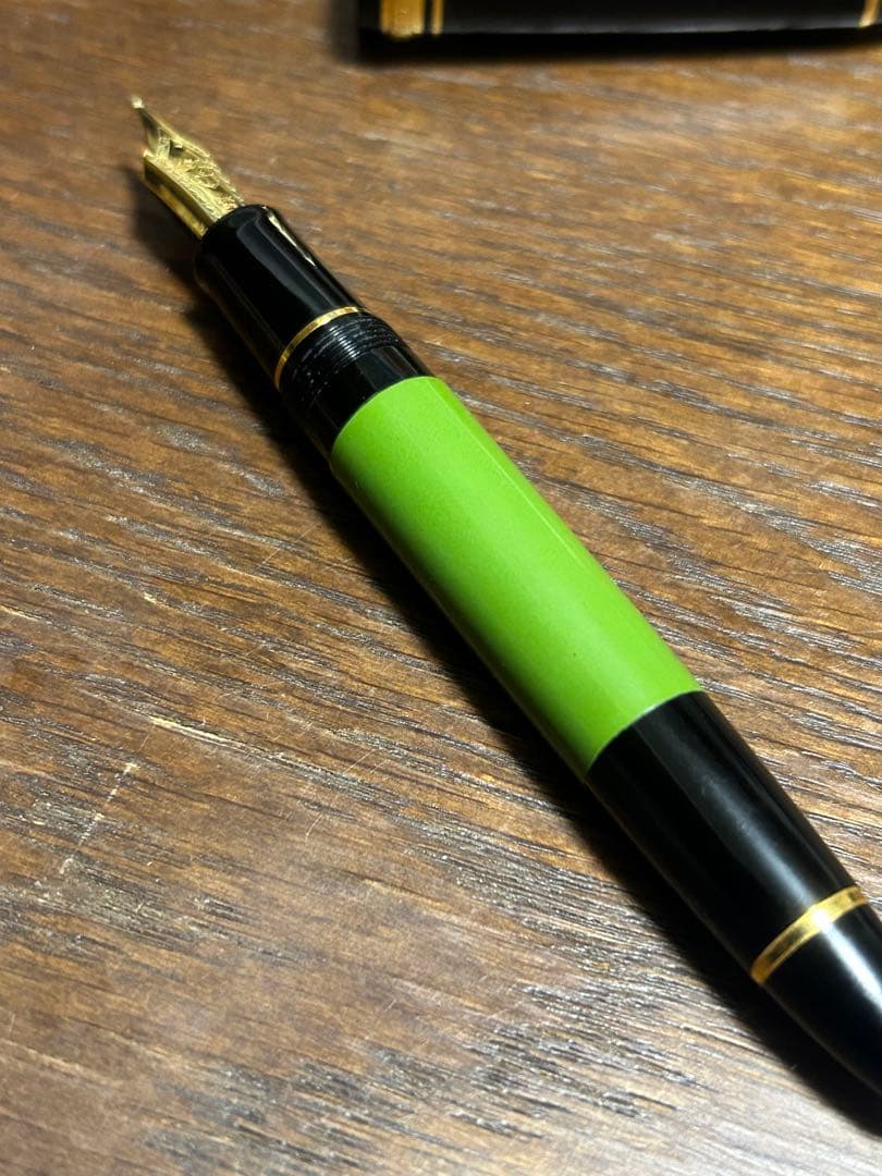 セーラー万年筆　長刀研ぎ　若鶯漆　プロフィット21 長原宣義　希少　美品　中字