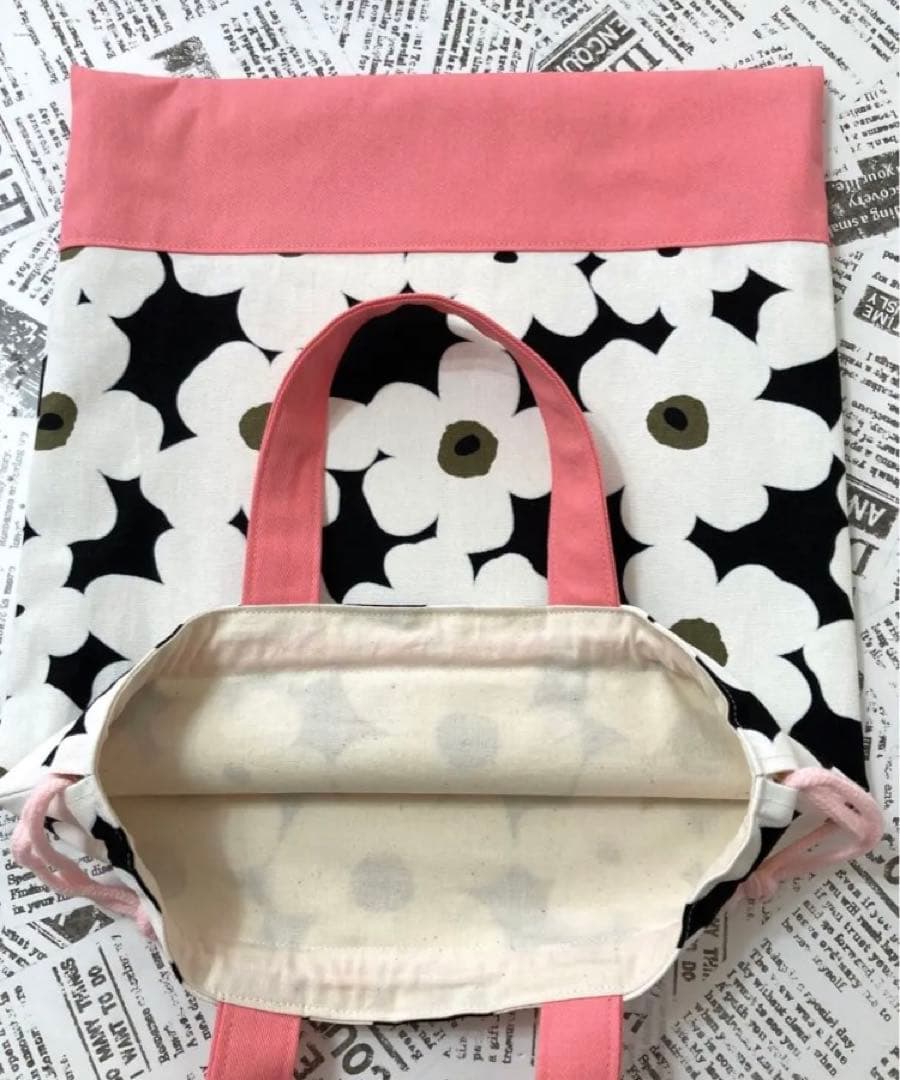 レッスンバック　シューズバック　体操着入れ　お弁当袋コップ入マット　6点セット