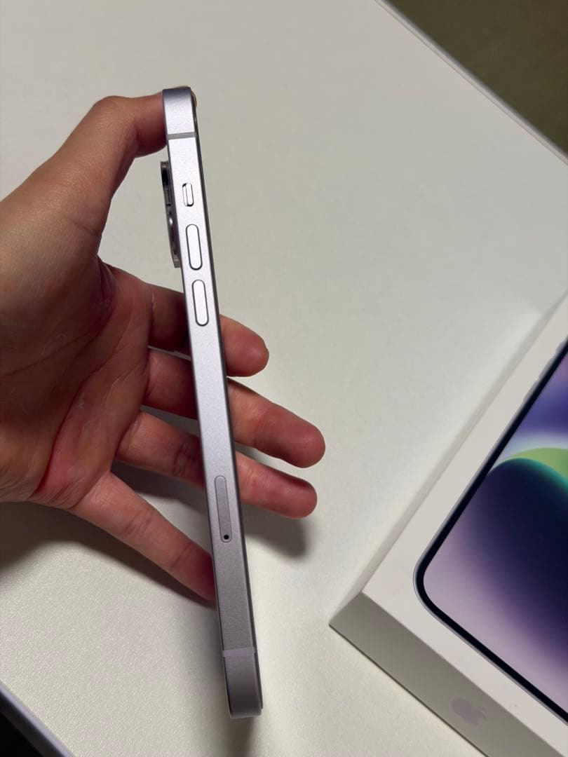 超美品☆Apple iPhone 14 Plus 256Gシャッター音なし 紫
