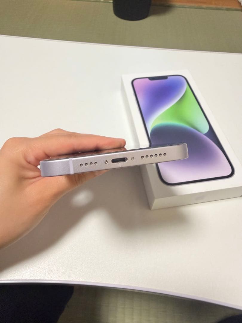 超美品☆Apple iPhone 14 Plus 256Gシャッター音なし 紫