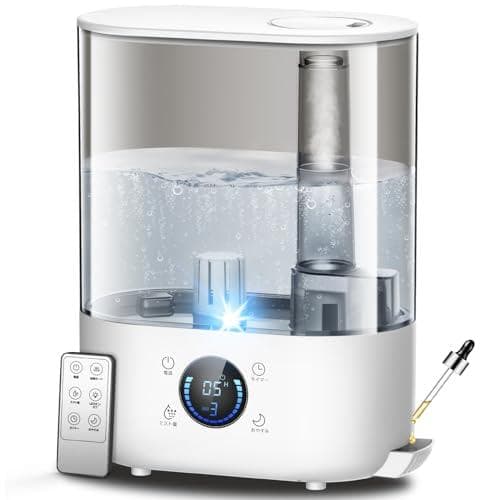 加湿器 大容量 5L【2025年新モデル・3重除菌】ハイブリッド式「超音波式 A