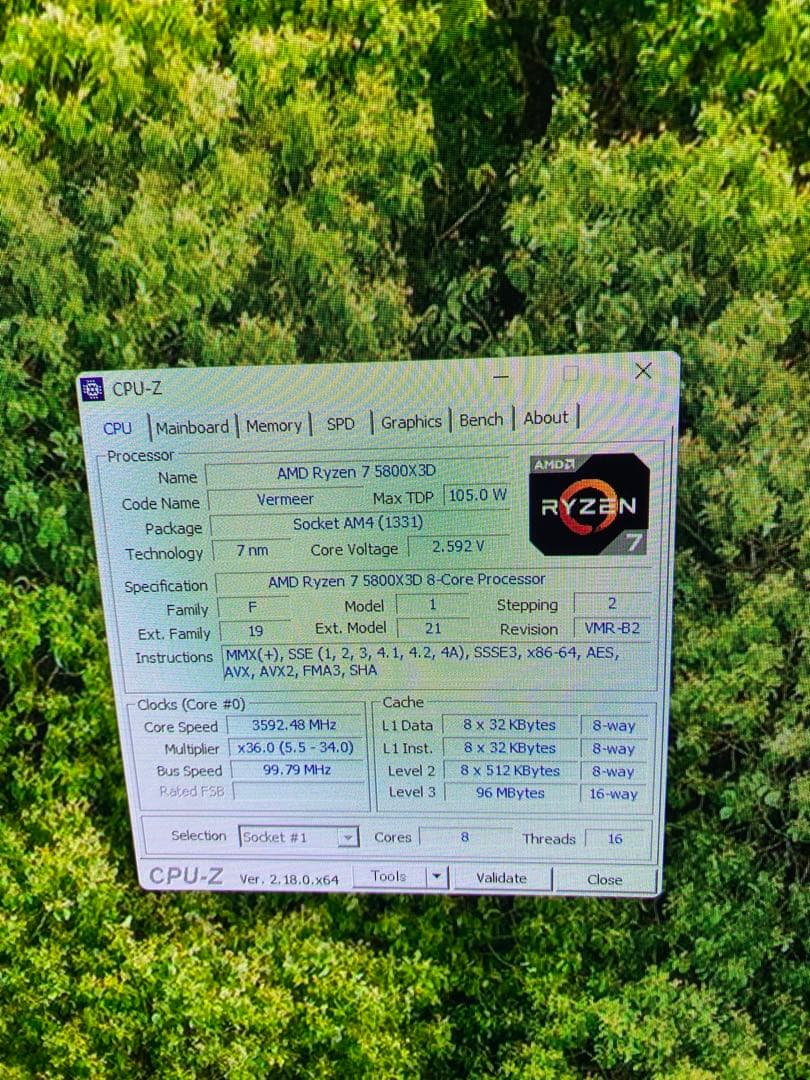 Ryzen7 5800x3d ddr4 8gb×4 32gb