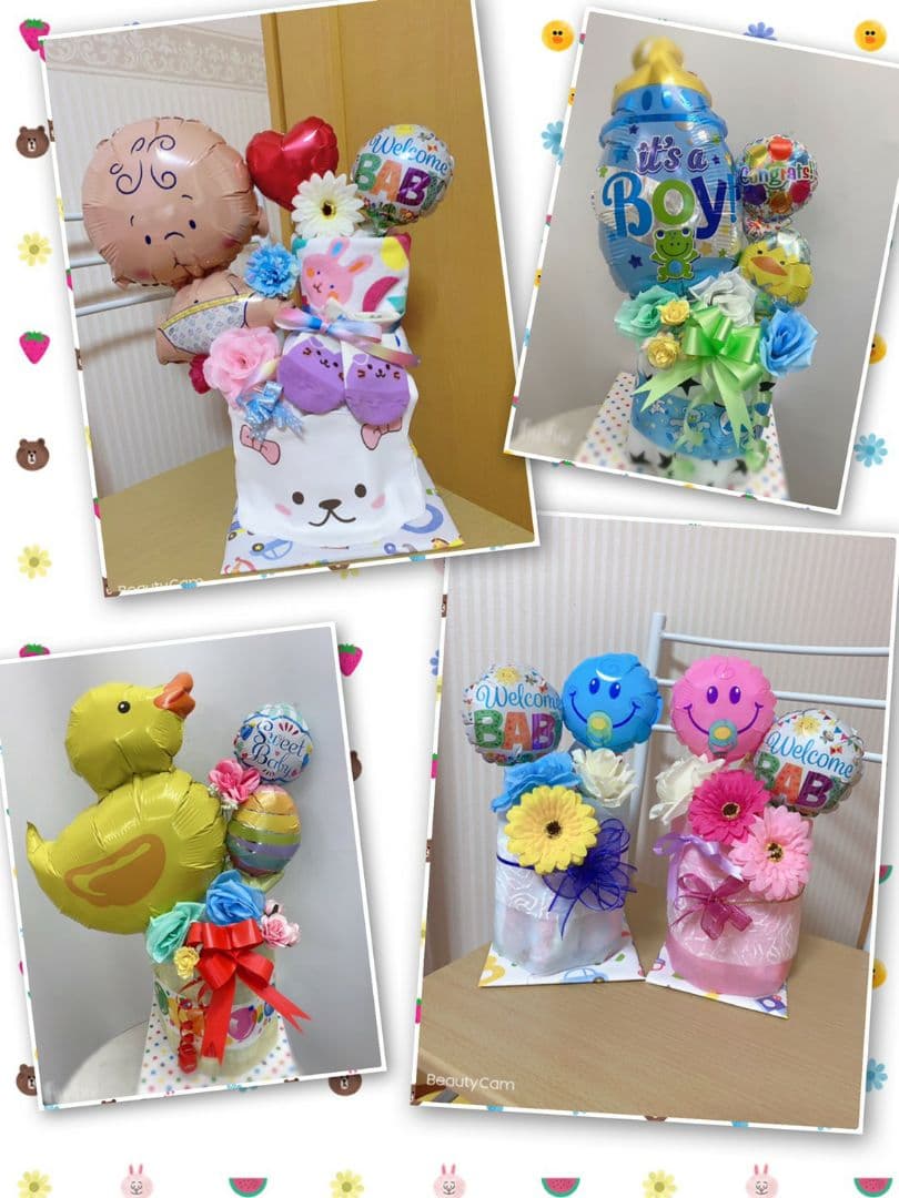 おむつケーキ オムツケーキ ハンドメイド 記念日 出産祝い