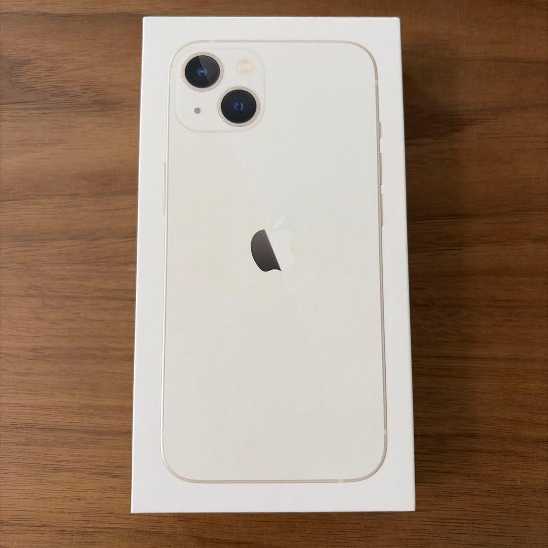 iPhone13 128GB SIMフリー 白　本体 箱あり バッテリー73%