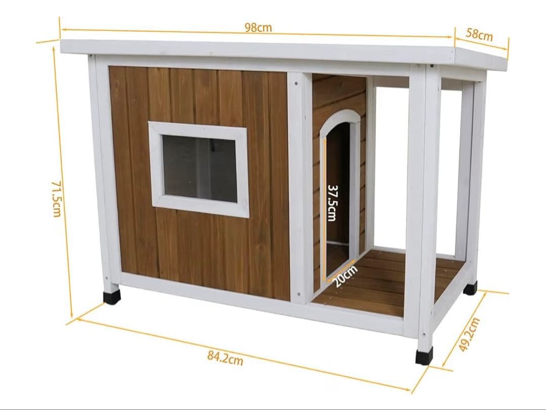 犬小屋 猫ハウス 木製ペットハウス 杉材 室内 ペットハウス 屋外 おしゃれ