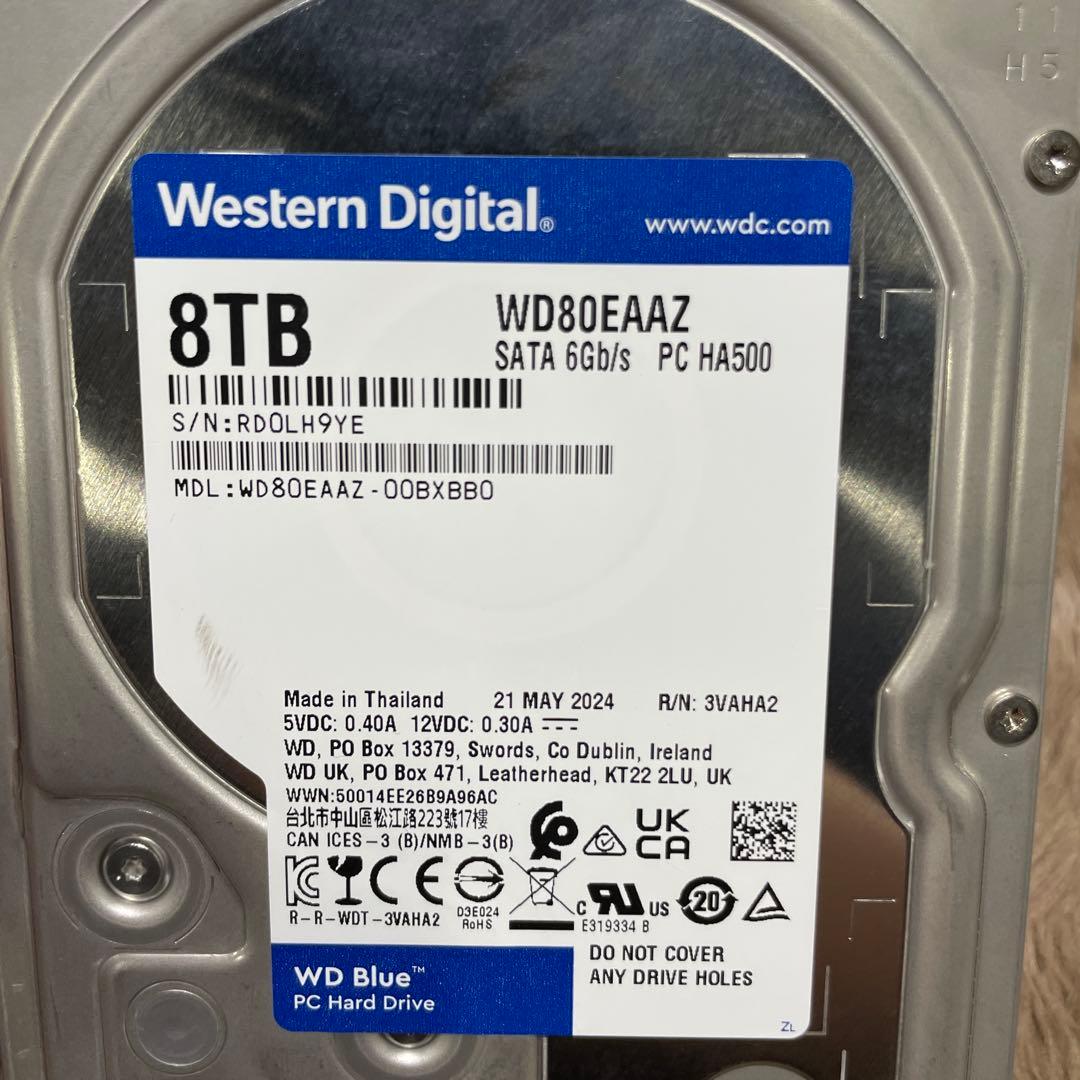 Western Digital ウエスタンデジタル 8TB WD80EAAZ