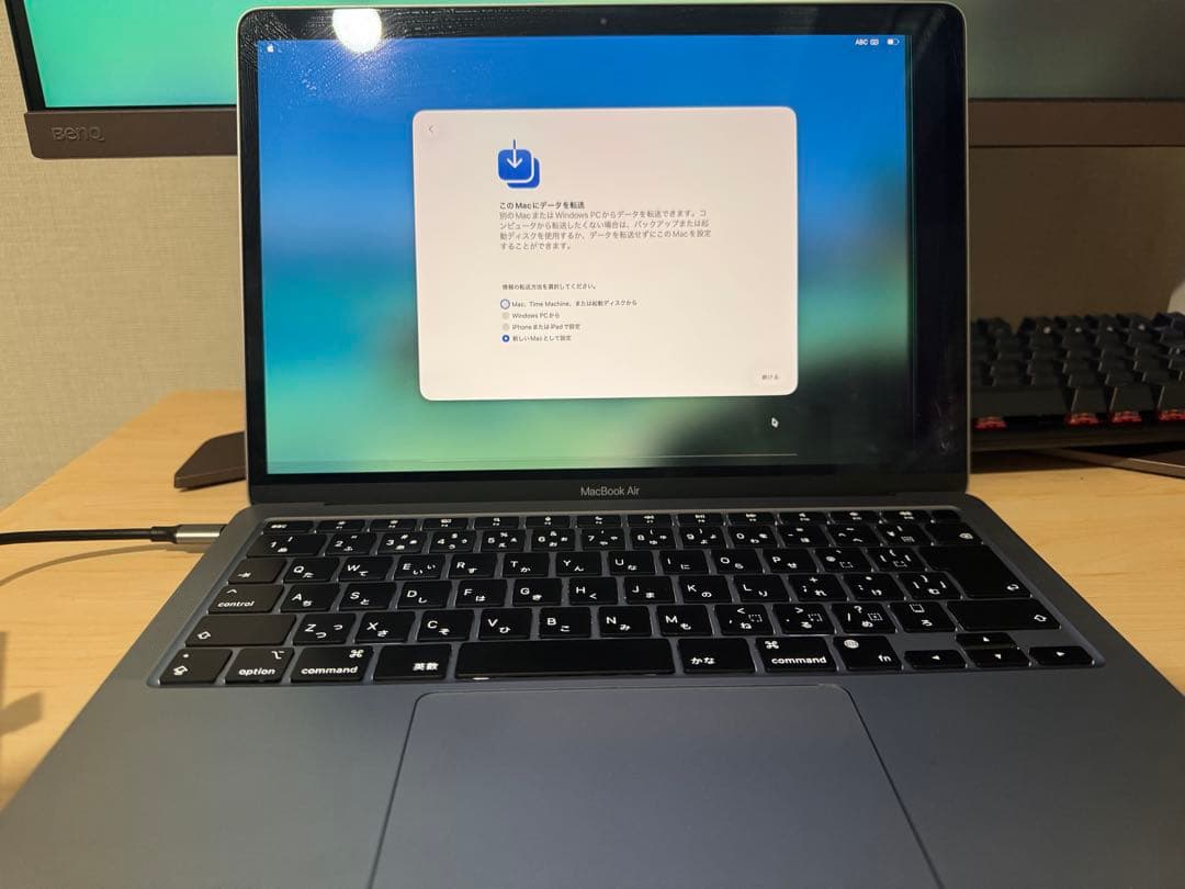 MacBook Air M1 8GB/256GB 95% 外部モニ可 画面割箱有