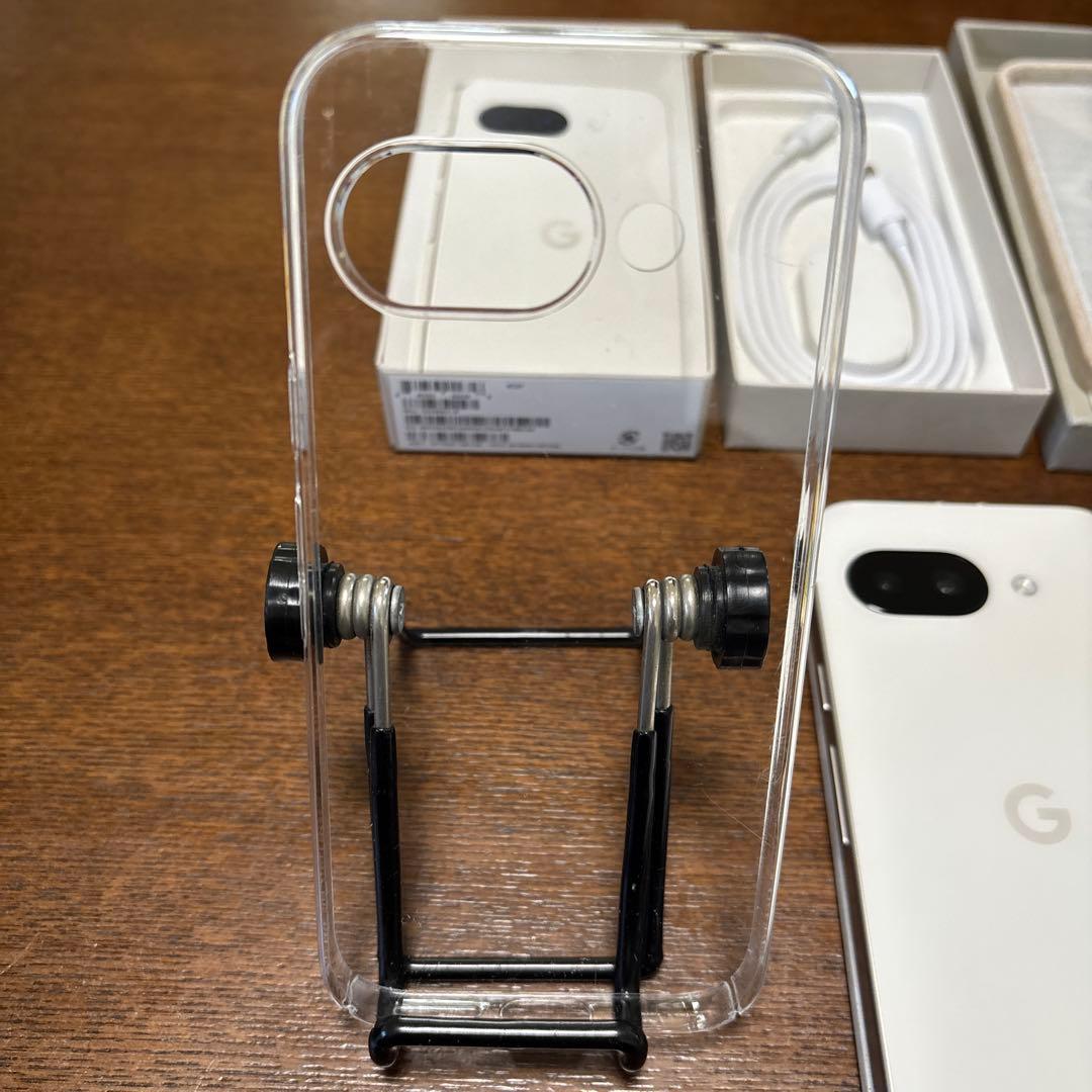 Google Pixel 9a 白 本体128GB 純正ケース•ガラスフィルム