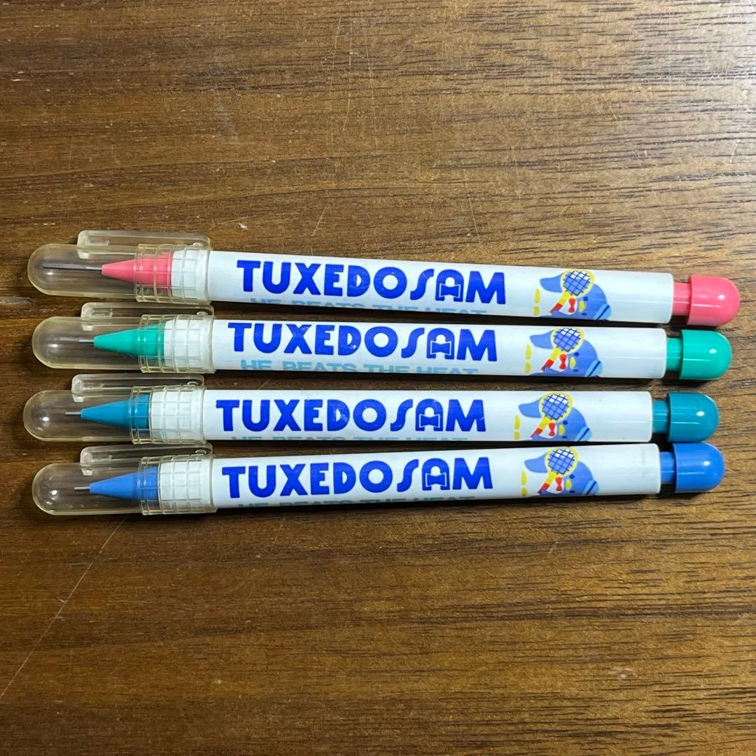 サンリオ　タキシードサム　 キャップ付きシャープペン　4本セット