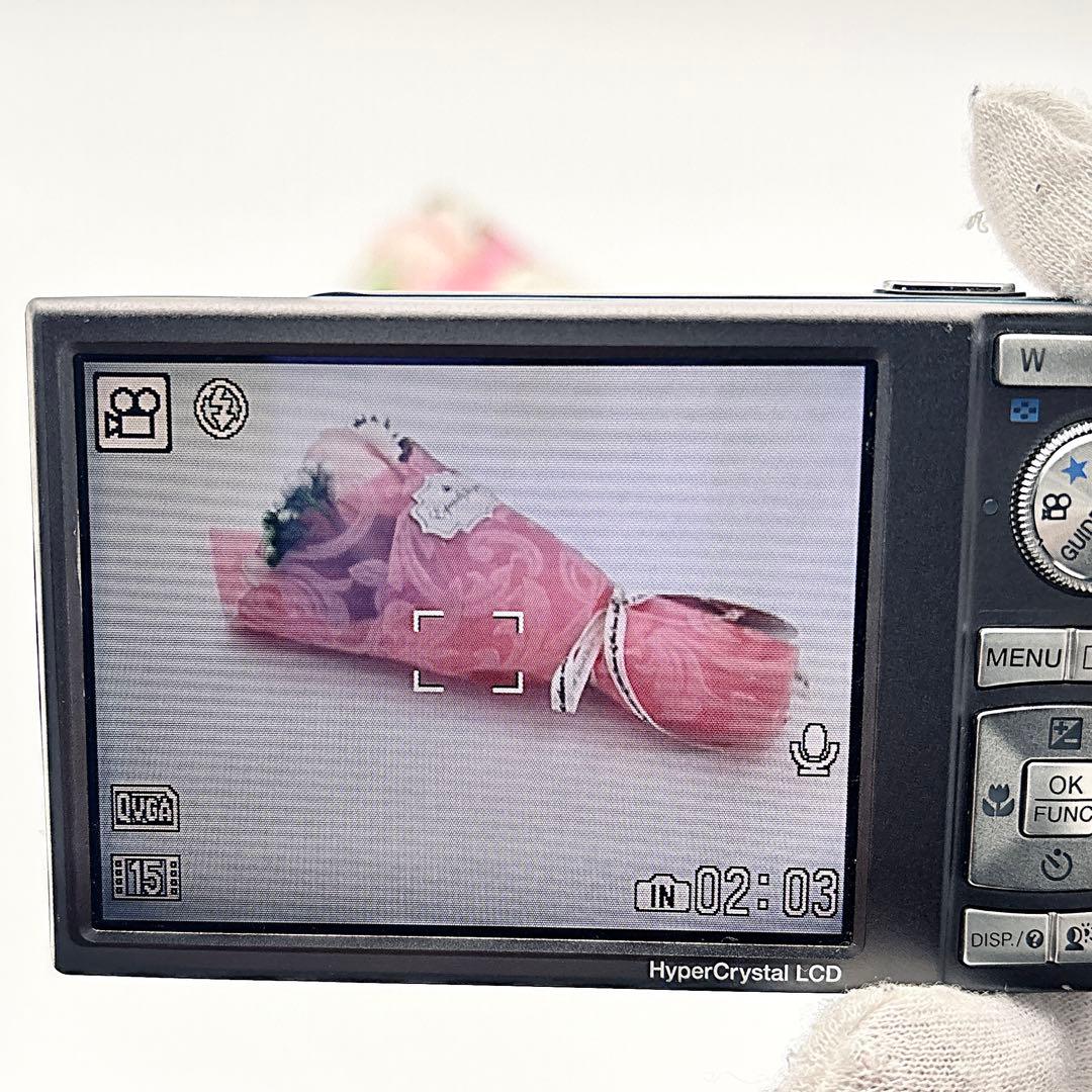 美品 OLYMPUS μ1060 コンデジ 10MP 光学7倍ズーム 付属品多数