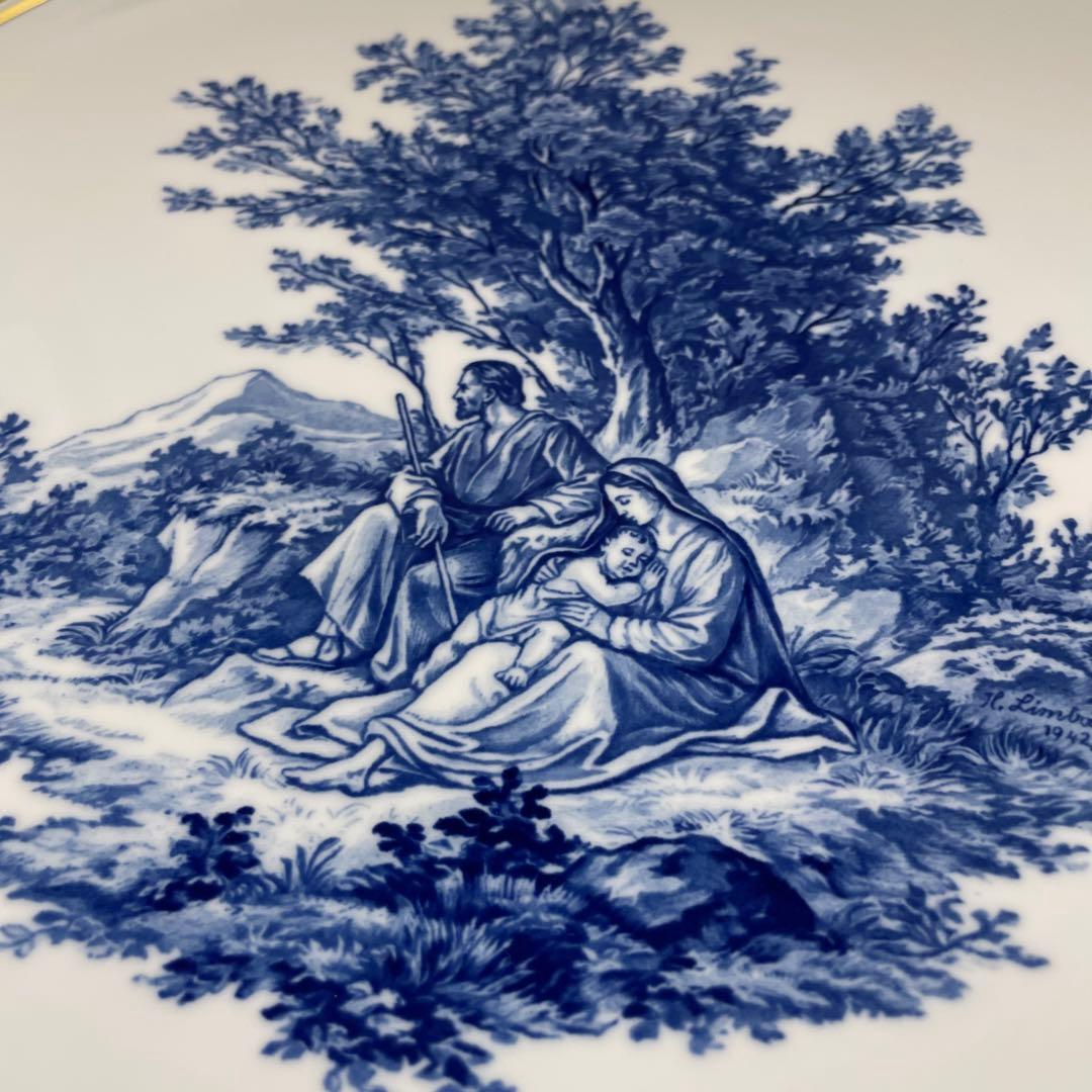 ◇美品・マイセン・１９４２年・クリスマス・直径２５cm・箱入り・Meissen・