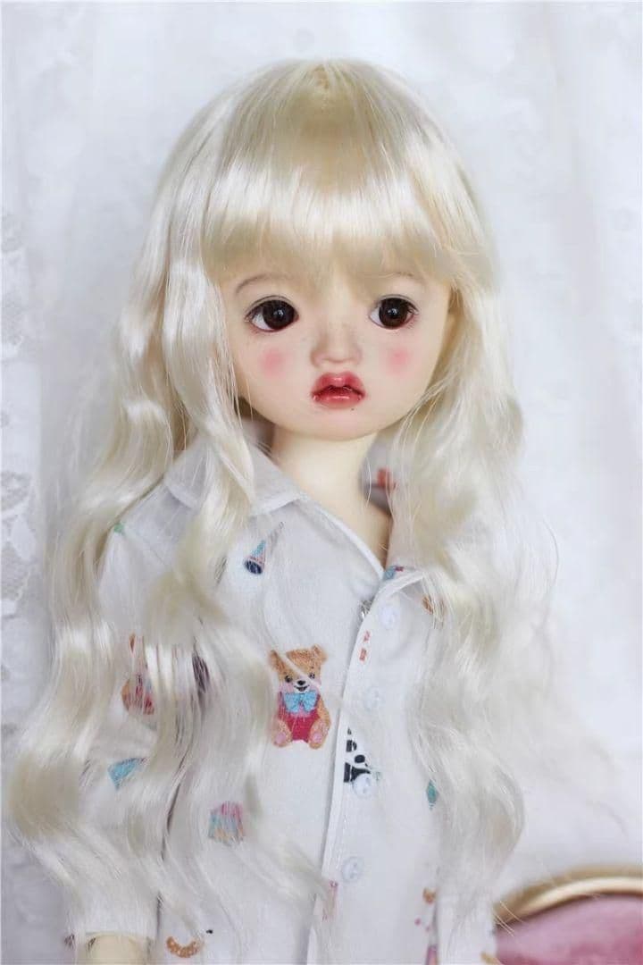 WX98 BJD 1/3 人形 ドール　用ウィッグ カツラ 耐熱 ハンドメイド