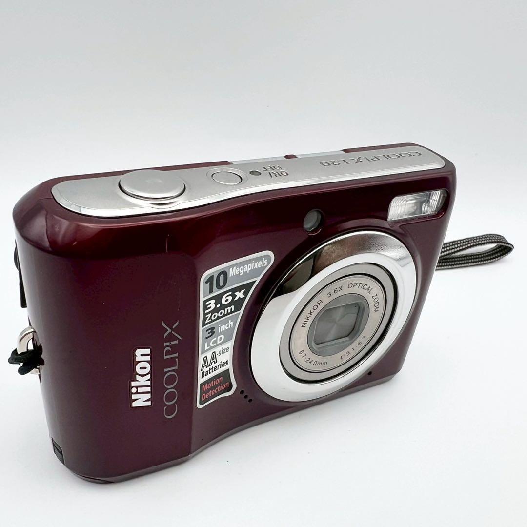 【完動 美品】Nikon COOLPIX L20 コンデジ ブラウン 動作確認済