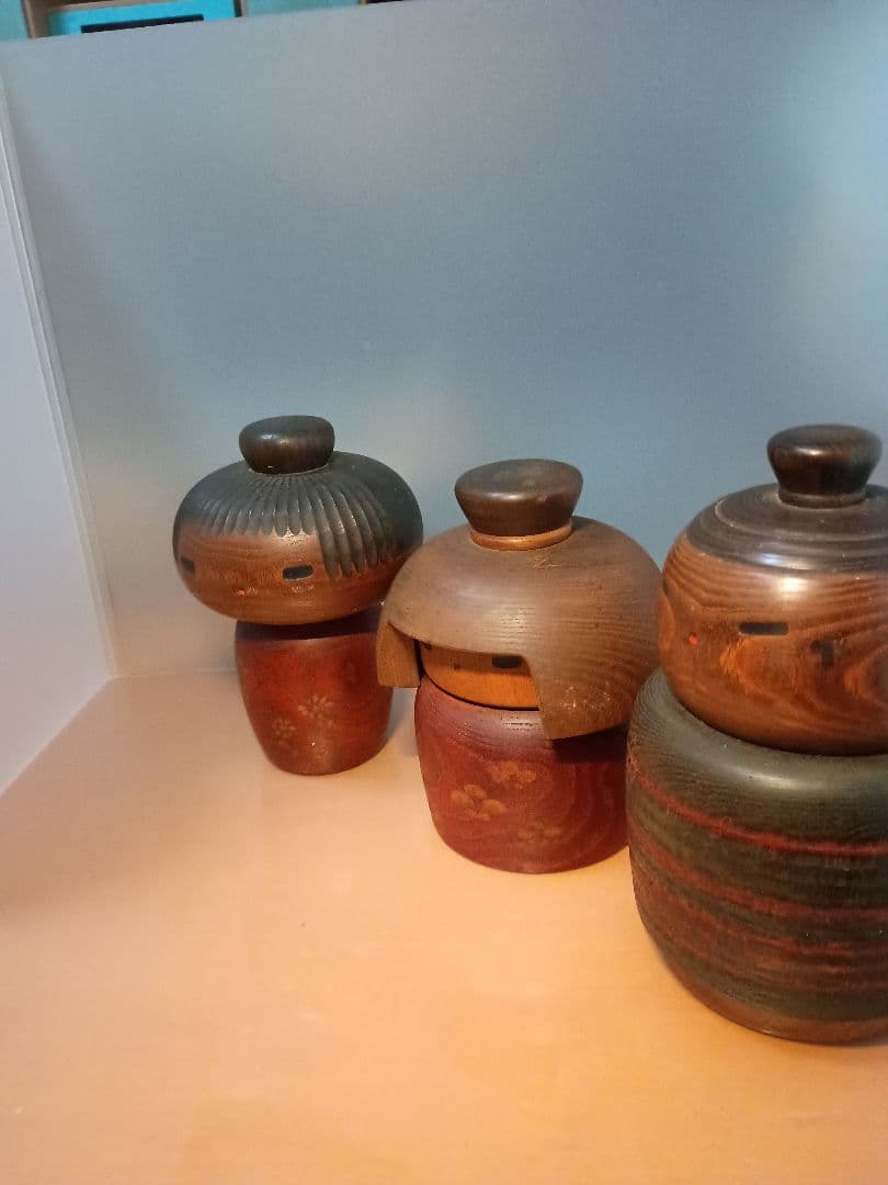 こけし　三平　三平こけし　3つ
