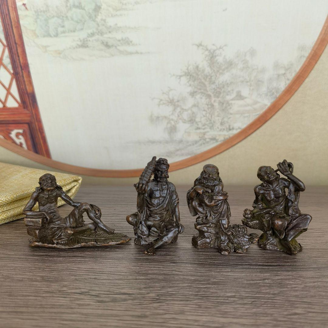 仏教美術 仏像 十八羅漢 小仏像 銅製 銅器