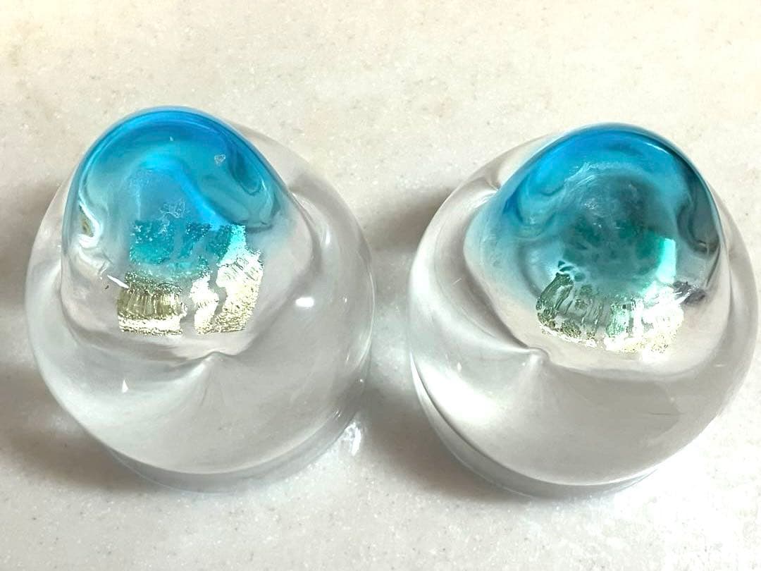 超レア❤️金箔入り❤️タンブラー　2個　250ml 津軽びいどろ　美しい青　群青