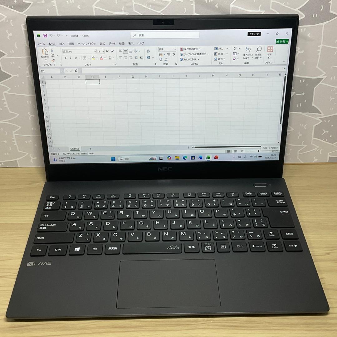 美品・高性能軽量＞NEC Lavie　i7/16G/1000G/Office付