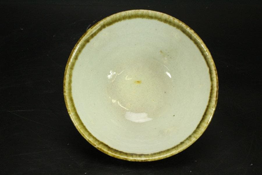 茶道具 河井武一 辰砂茶碗 共箱 真作保証(叔父 河井寛次郎)(ZE937)