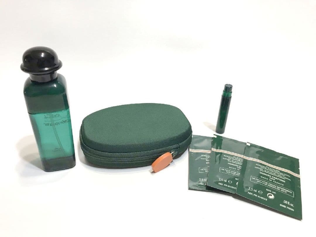 香水 エルメス オードランジュ ヴェルト EDC 50ml キーリング付 ポーチ