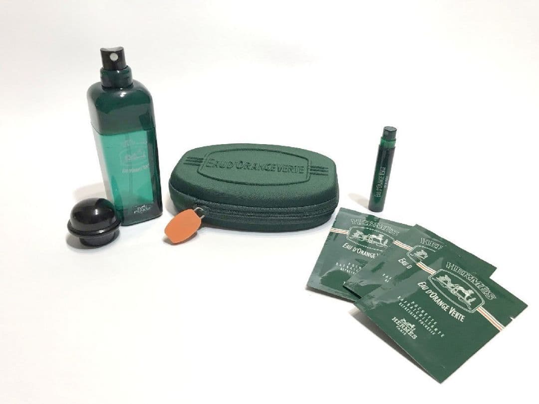 香水 エルメス オードランジュ ヴェルト EDC 50ml キーリング付 ポーチ