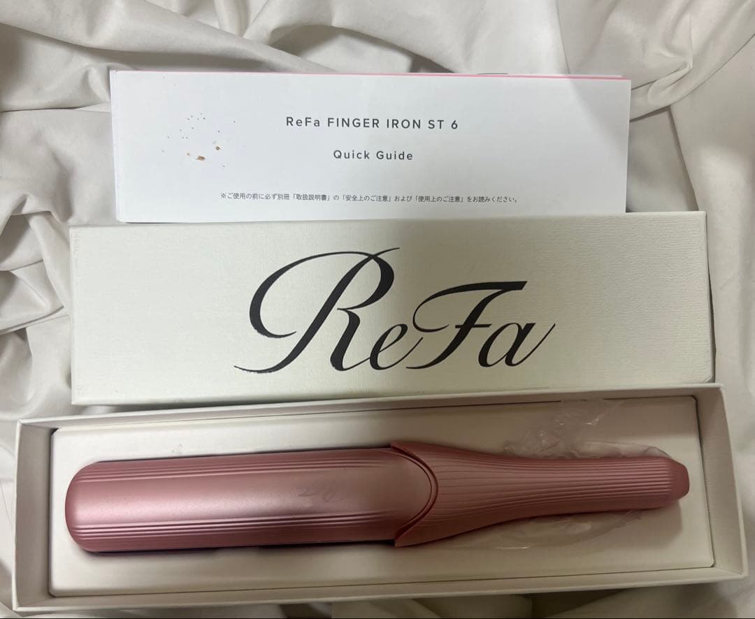 リファフィンガーアイロン 6 美品　ピンク