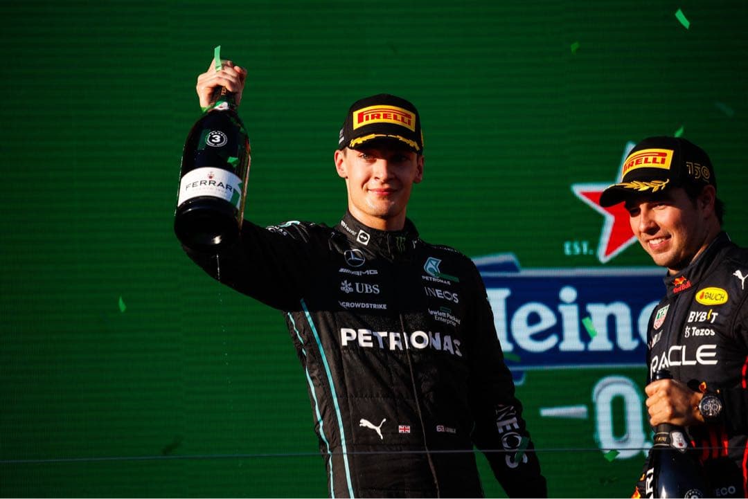 F1 2022 オーストラリアGP トップ3ドライバー直筆サイン入り ボトル