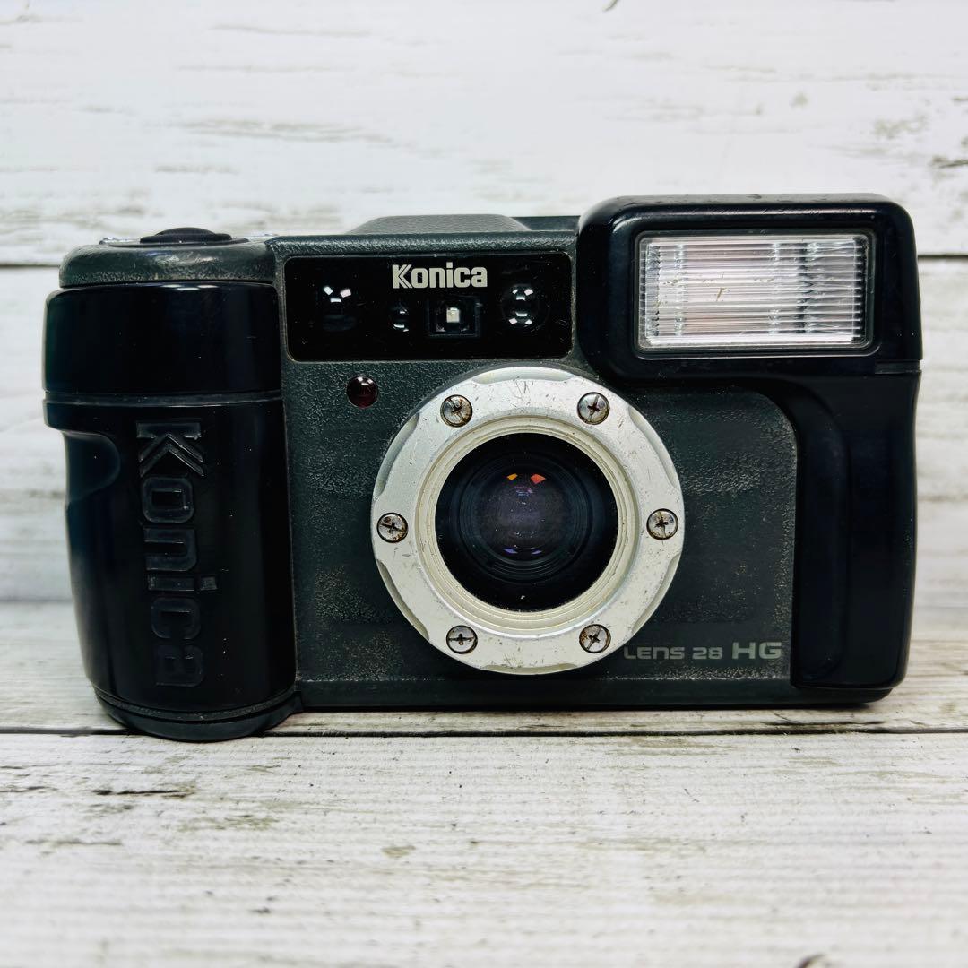 【動作良好】Konica フィルムカメラ 現場監督 LENS 28 HG