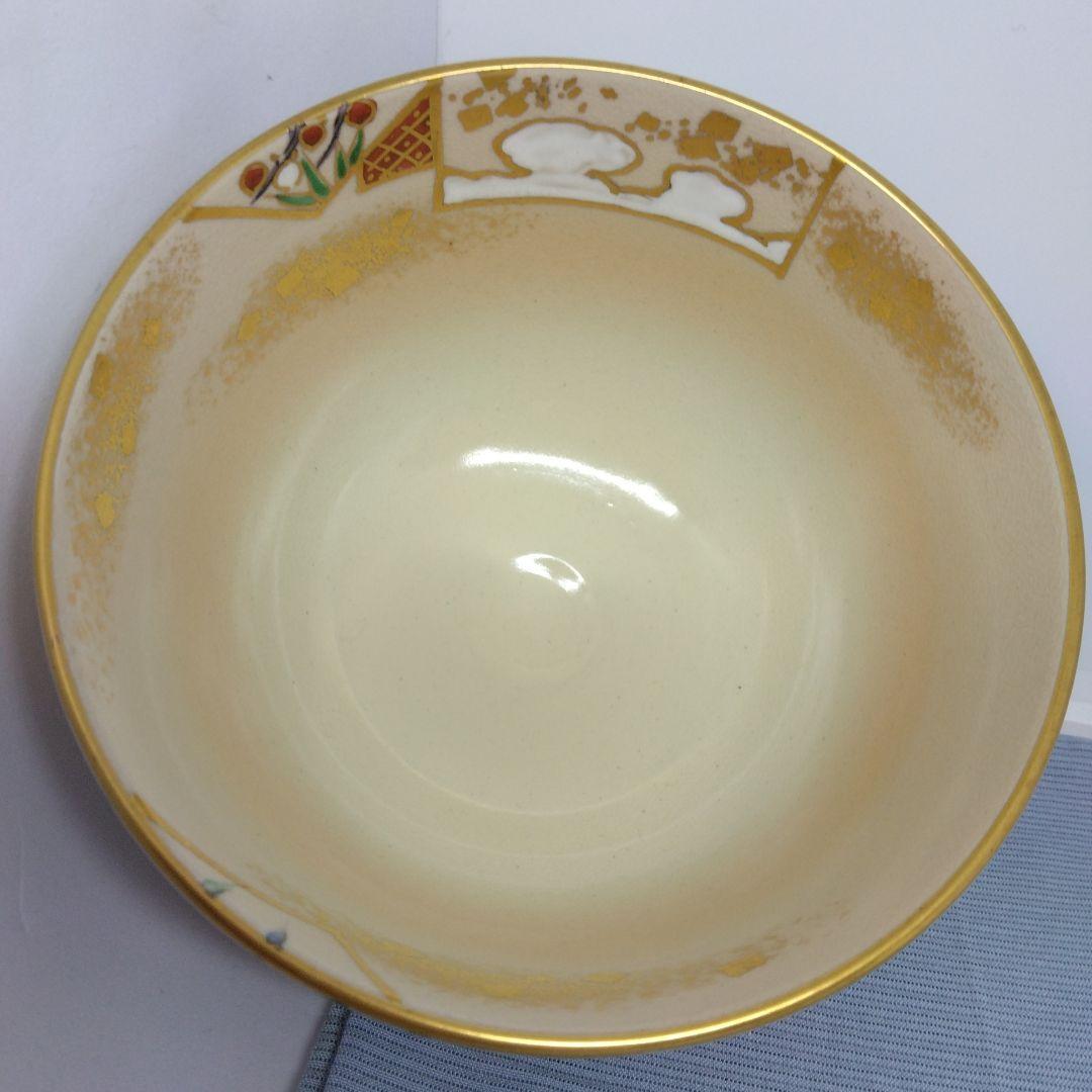 加藤松香 造 仁清 色紙 四君子茶碗 共箱 仁清焼研究家 茶道具