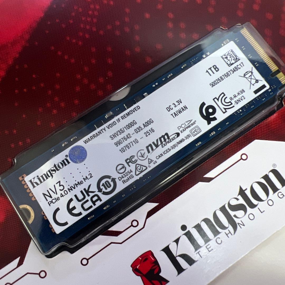 内蔵型SSD Kingston NV3 1TB SSD PCIe 4.0 NVMe M.2