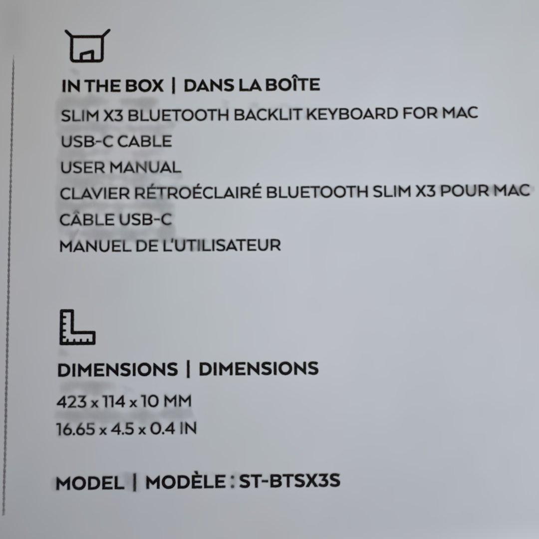 キーボード Satechi X3 Bluetooth Backlit Keyboard