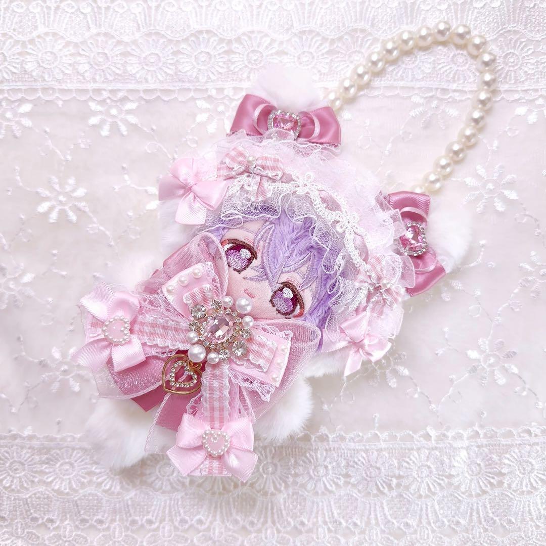 いつぬい　ぬい服　ピンク　ねこ　白　あんスタ　ロリータ　ちびぐるみ