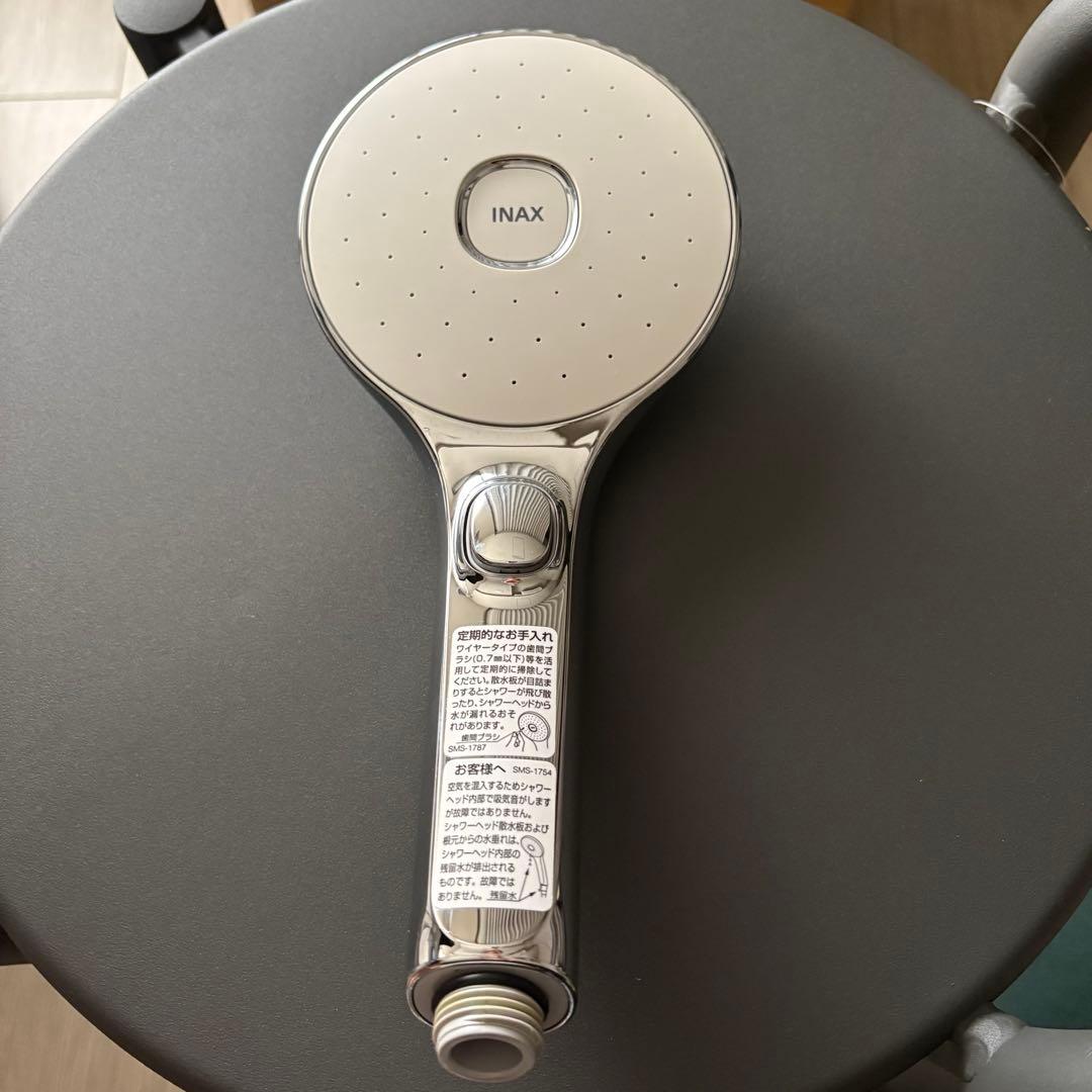 INAX シャワーヘッド シルバー ホース付き　エコアクアスイッチシャワー