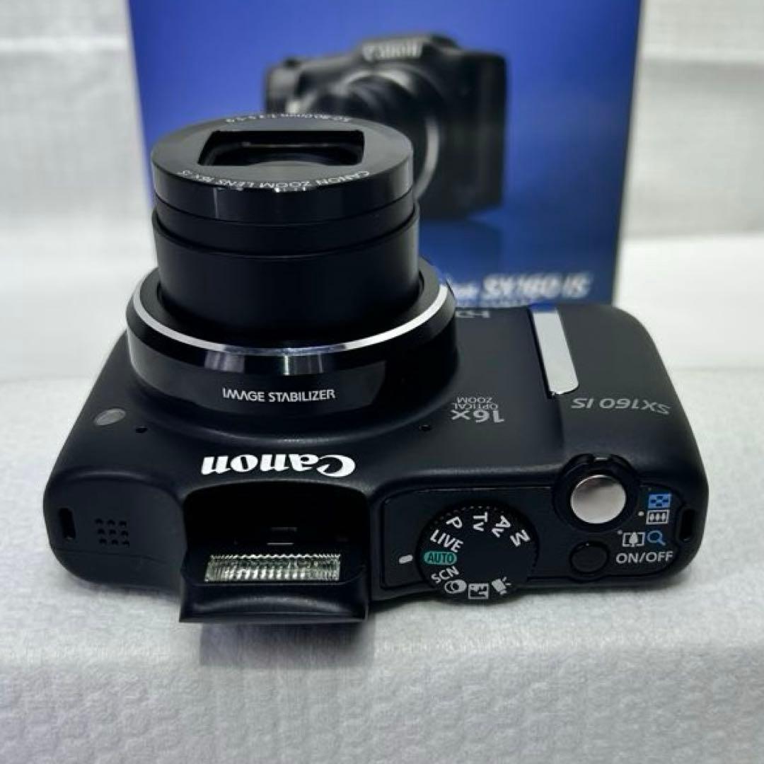 美品 Canon デジカメ ブラックPowerShot SX160 IS