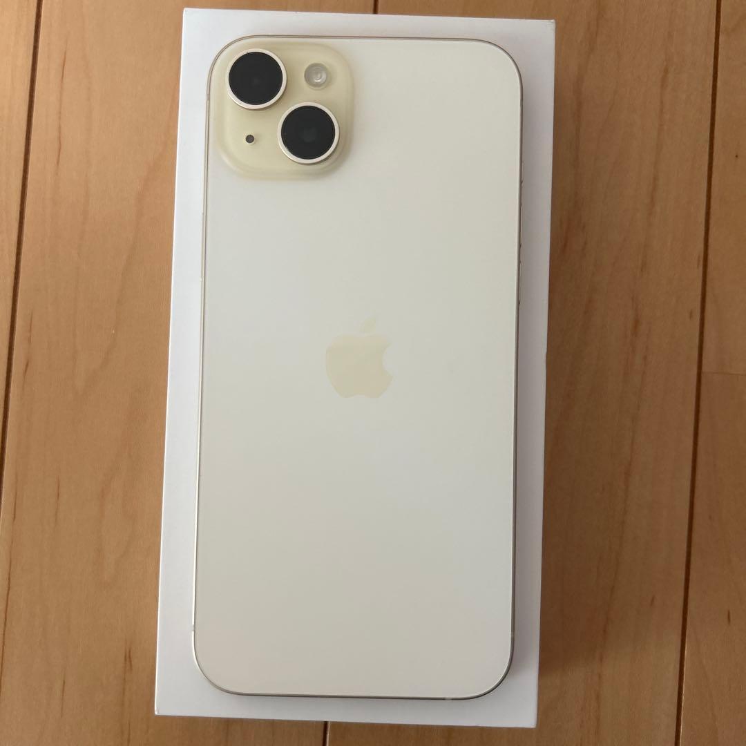 【カメラ不良】Apple iPhone 15 plus 128GB イエロー