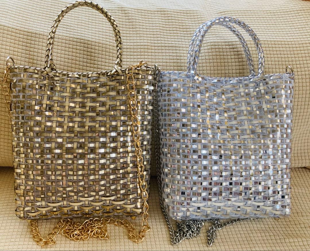 noranora◯ハワイアンコード◯キラキラ　ジュエリートートバッグ◯2点